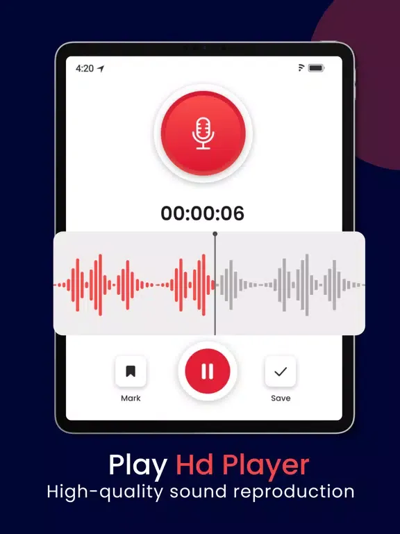 تصاویر Microphone Recording iPad 