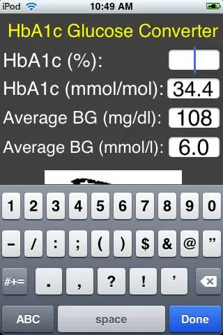 A1cConverter スクリーンショット