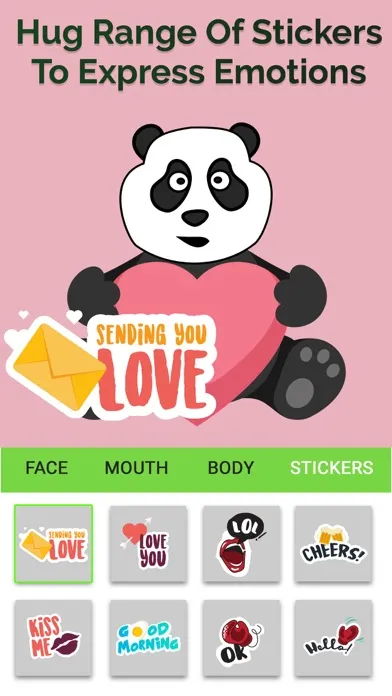 Ảnh chụp màn hình của Panda Emoji : Make Panda Stickers & Moji