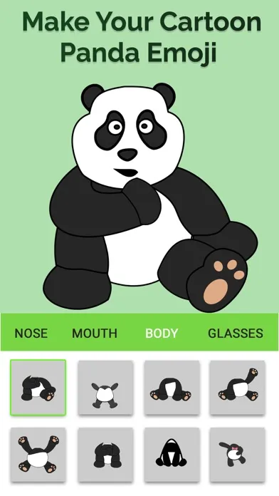 Ảnh chụp màn hình của Panda Emoji : Make Panda Stickers & Moji