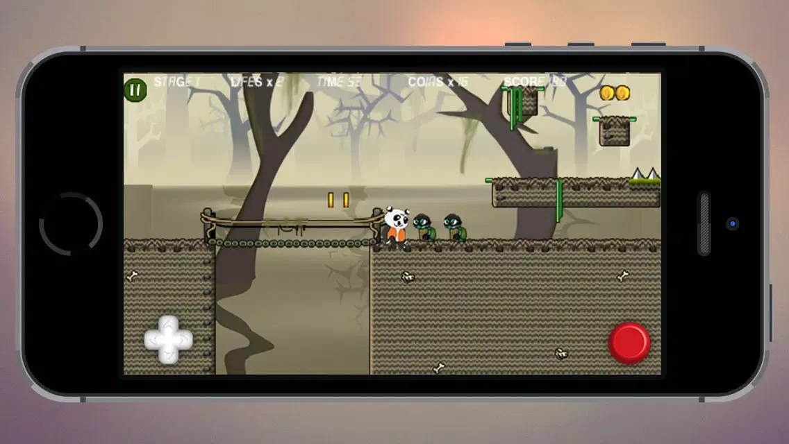 Captures d'écran de Panda Adventures - Run across the forrest - Free Kid Game
