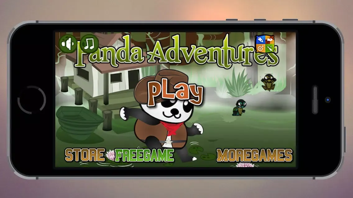 Captures d'écran de Panda Adventures - Run across the forrest - Free Kid Game