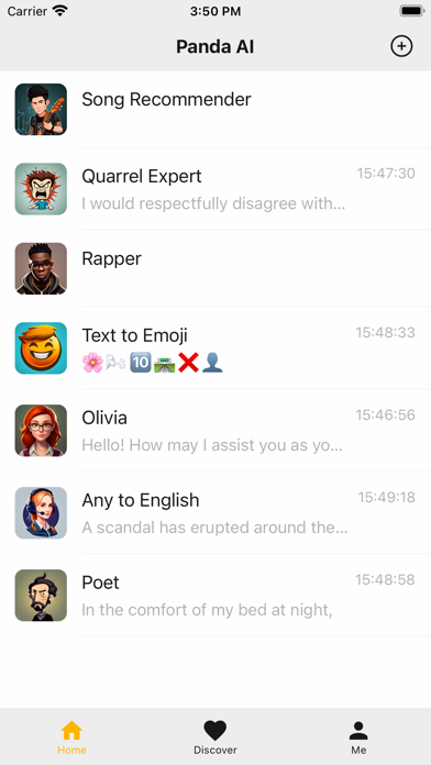 Zrzuty ekranu Panda AI - Your AI Assistant