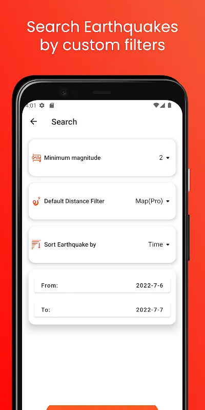 Скриншоты Earthquake Tracker