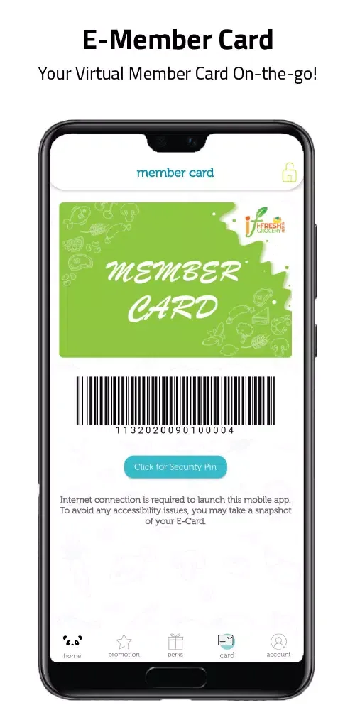 Ảnh chụp màn hình của iFresh Grocery
