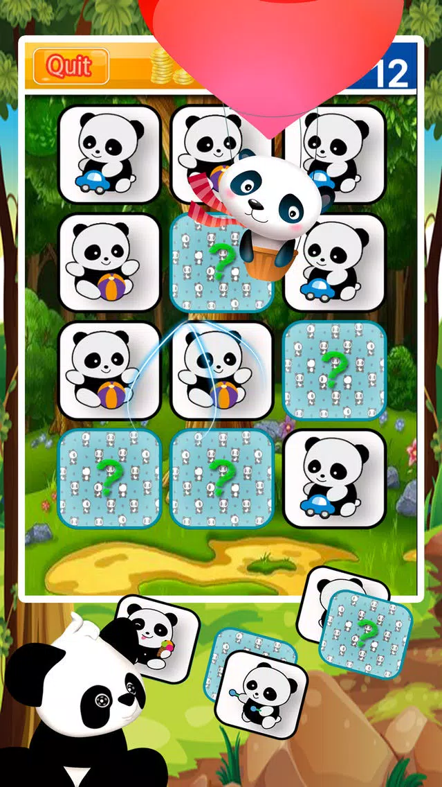 Panda Matching Cards - Zoo Match Game Screenshots