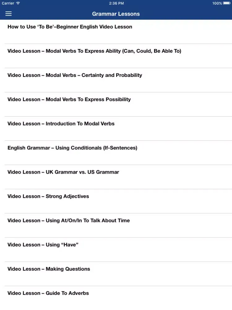 Online English Lessons Free iPad  سکرین شاٹس