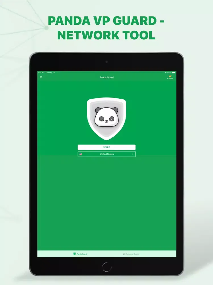 Tangkapan layar Panda VP Guard iPad 