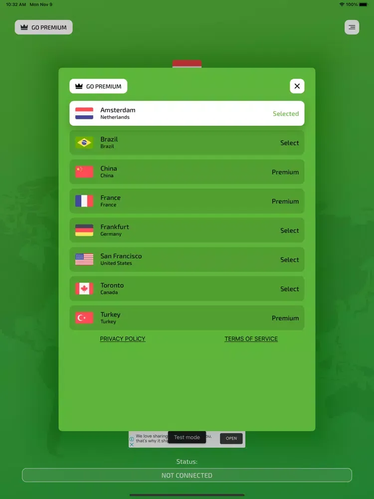 Ảnh chụp màn hình của Vpn Pubg Mobile iPad 