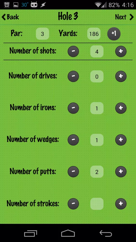 Capturas de pantalla de Golf Score Buddy
