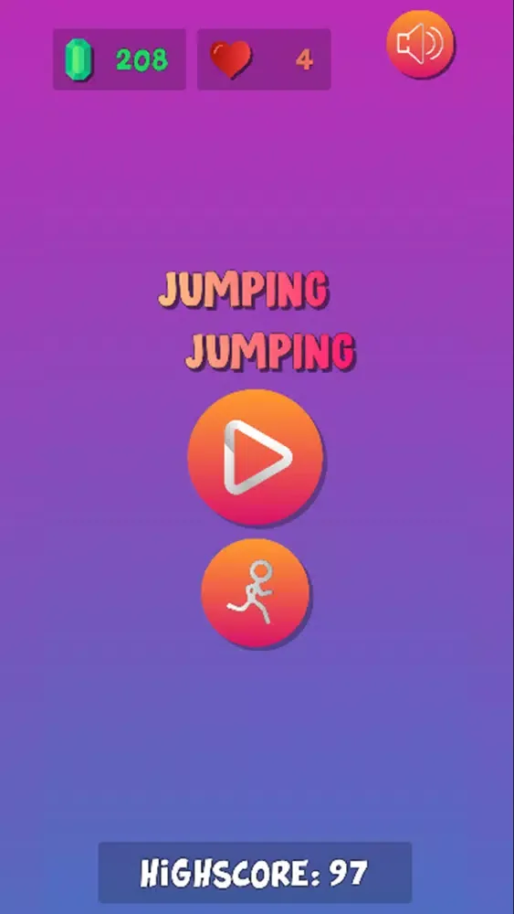 Capturas de tela do Jumping Jumping.