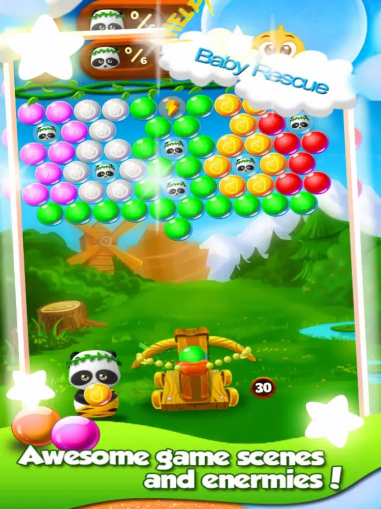Ball Panda Shooting - Happy Lands iPad  スクリーンショット