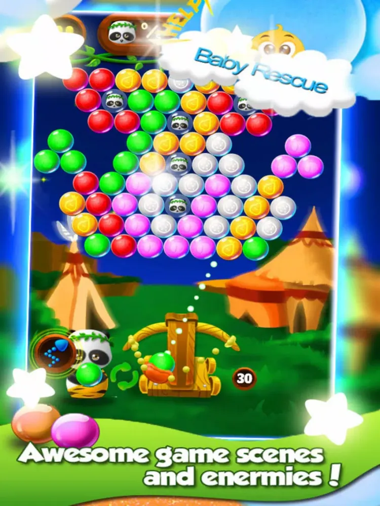 Ball Panda Shooting - Happy Lands iPad  スクリーンショット