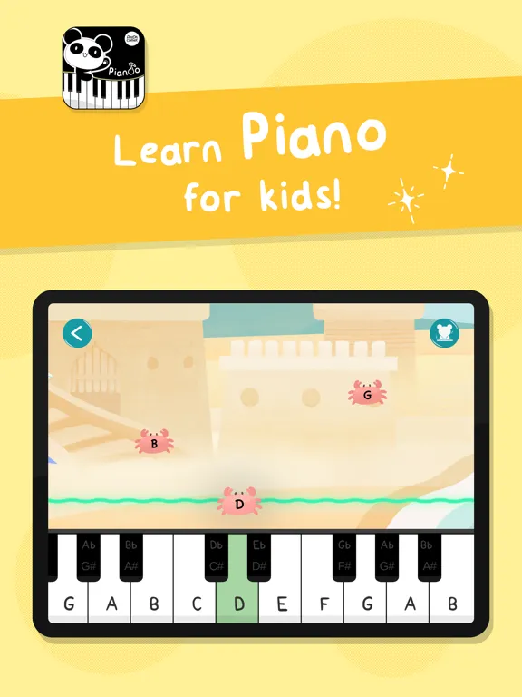 Ảnh chụp màn hình của Piano Kids Games: Panda Corner iPad 