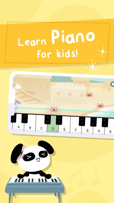 Ảnh chụp màn hình của Piano Kids Games: Panda Corner