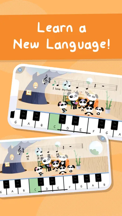Ảnh chụp màn hình của Piano Kids Games: Panda Corner