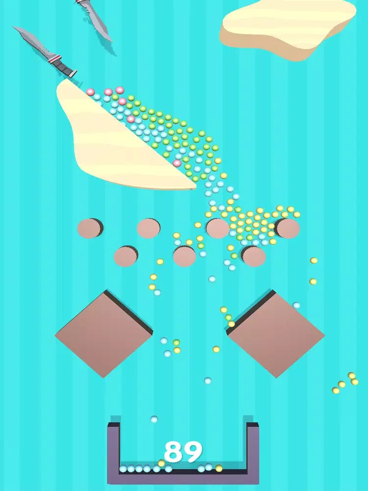 Capturas de tela do Falling Sand Balls iPad 