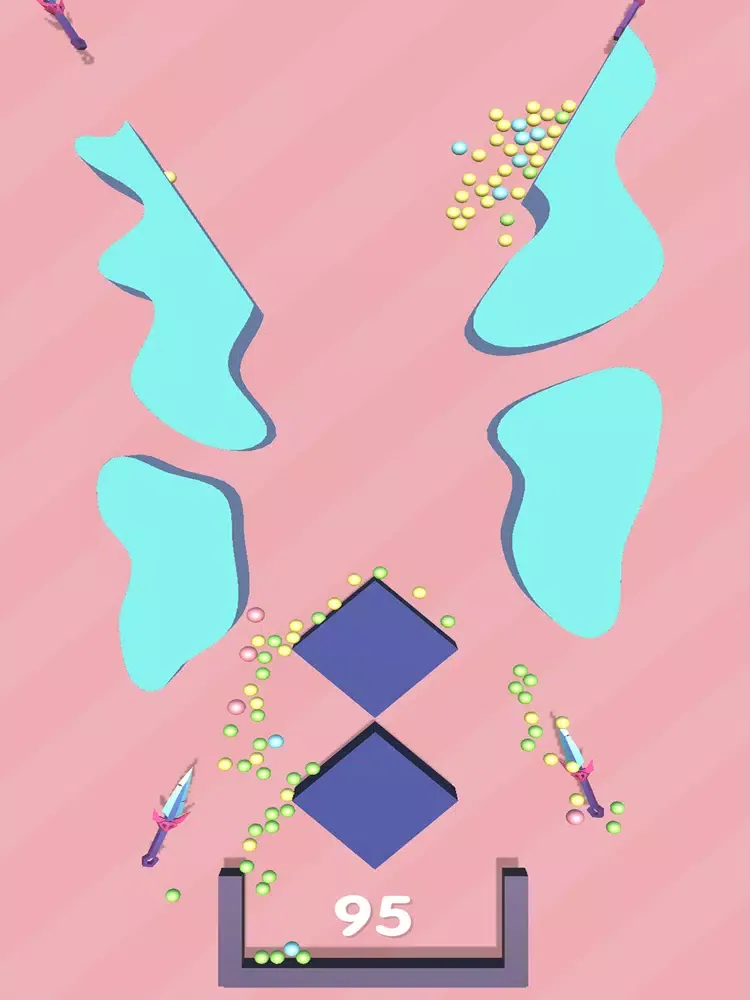Capturas de tela do Falling Sand Balls iPad 