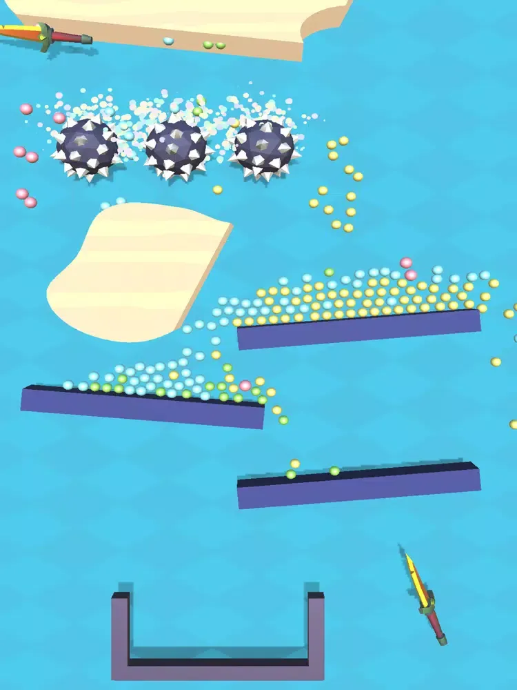 Capturas de tela do Falling Sand Balls iPad 