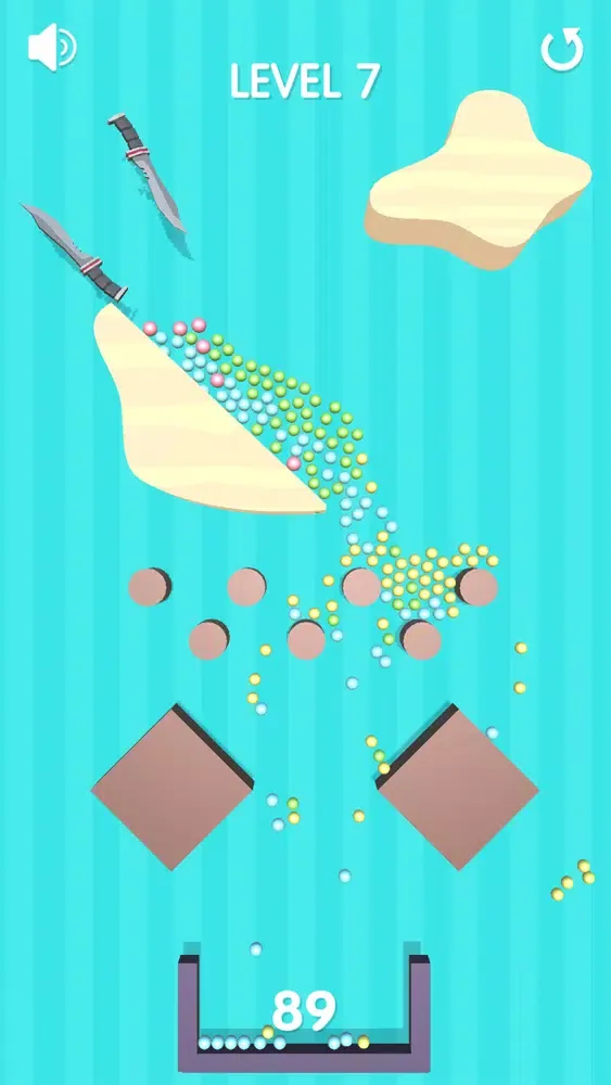 Capturas de tela do Falling Sand Balls