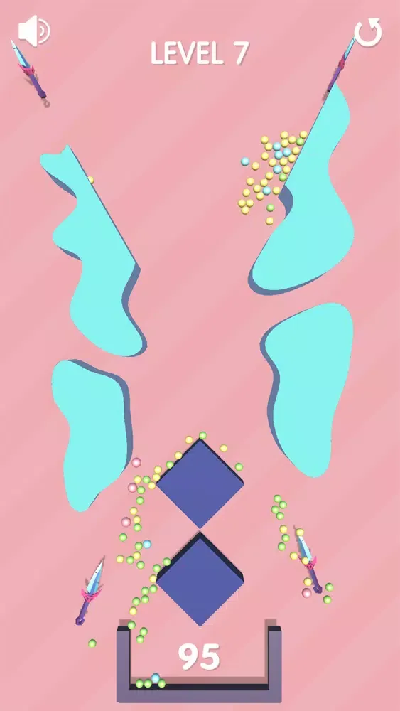 Capturas de tela do Falling Sand Balls