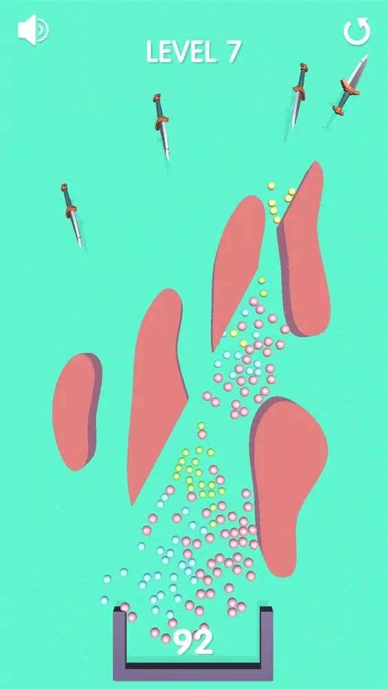 Capturas de tela do Falling Sand Balls