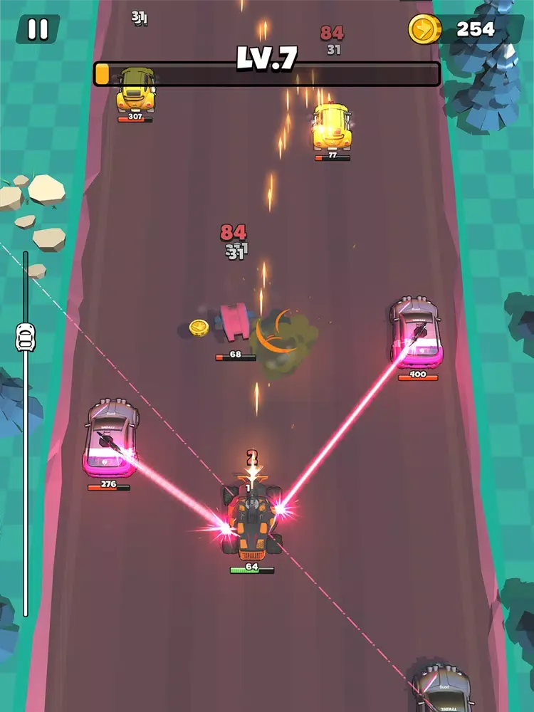 Captures d'écran de Fury Road: Racing & Shooting iPad 