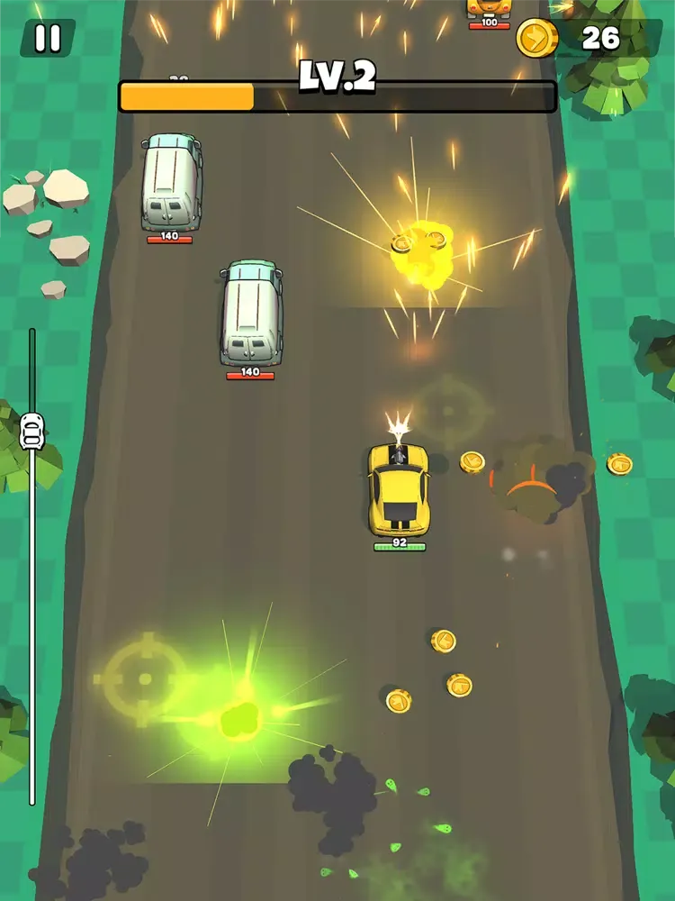 Captures d'écran de Fury Road: Racing & Shooting iPad 
