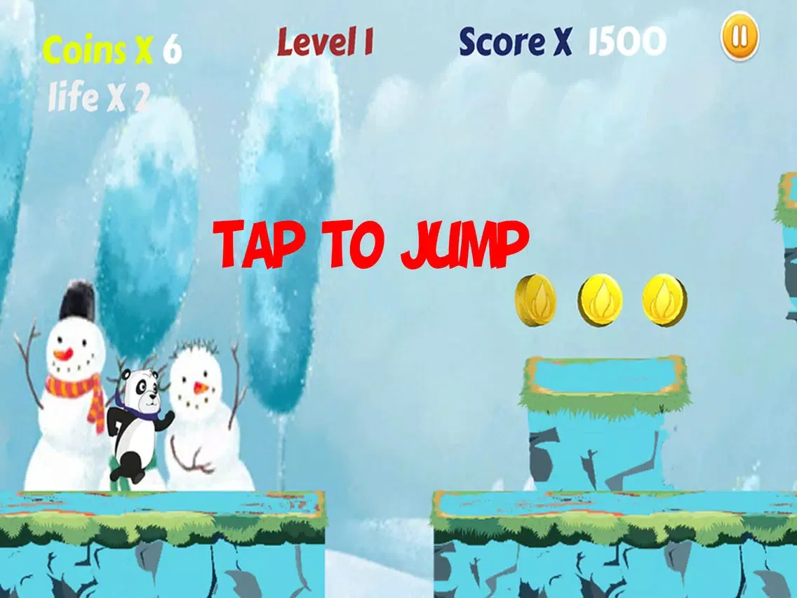 Panda Legend : Ice Jump iPad  سکرین شاٹس