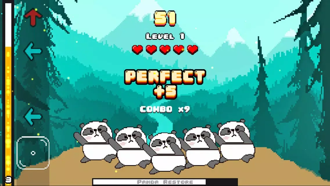 Zrzuty ekranu 2D Panda Dance Challenge