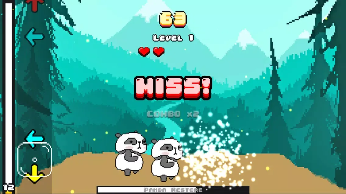 Zrzuty ekranu 2D Panda Dance Challenge