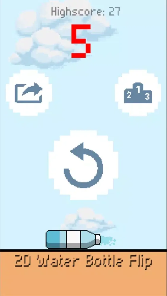 Captures d'écran de 2D Water Bottle Flip