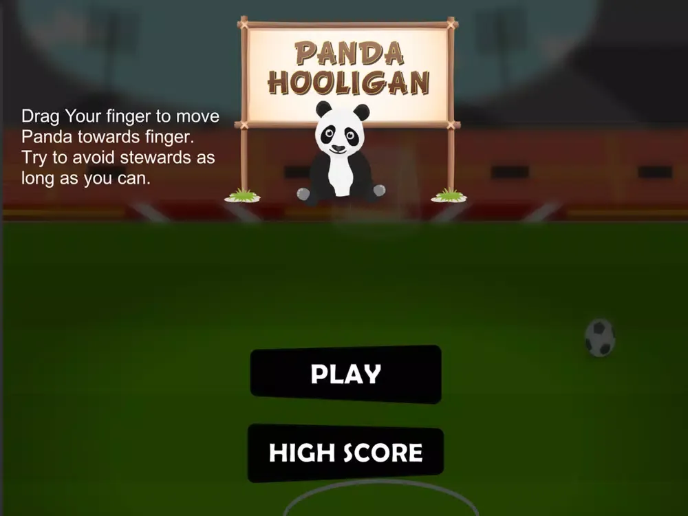 Ảnh chụp màn hình của Panda Hooligan iPad 