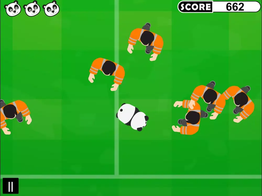 Ảnh chụp màn hình của Panda Hooligan iPad 