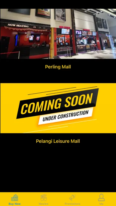 Capturas de tela do Blockbuster Cineplexes