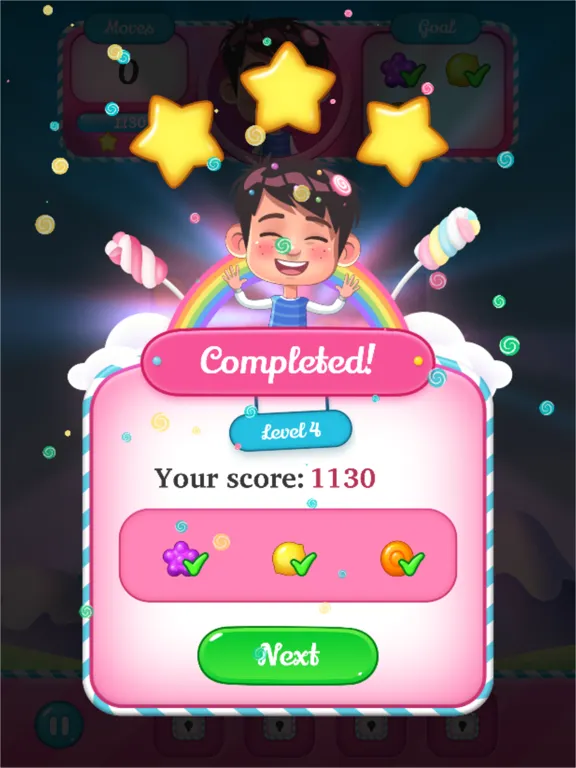 Capturas de pantalla de Happy Candy Match Pop iPad 