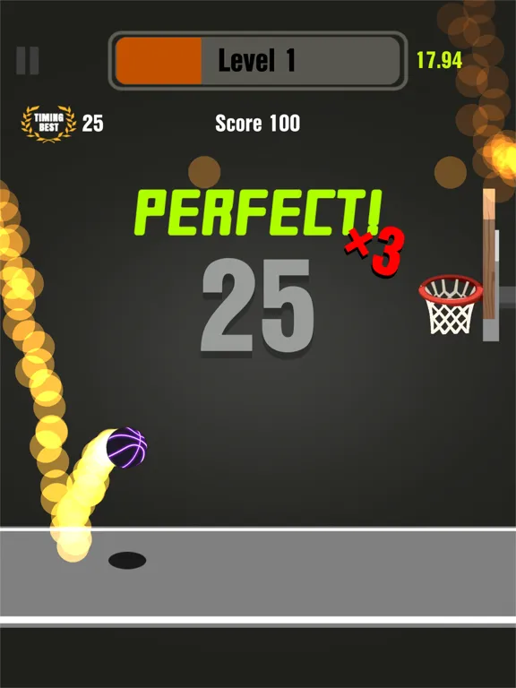 Tangkapan skrin Finger Dunk iPad 