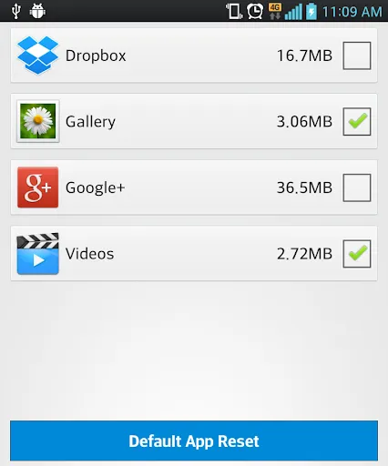 Launch By Default App Reset Screenshots