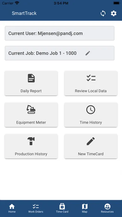 Screenshot di SmartTrack (Mobile)