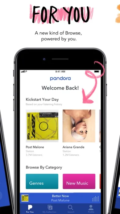 Скриншоты Pandora: Music & Podcasts