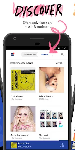 Screenshot di Pandora - Music & Podcasts