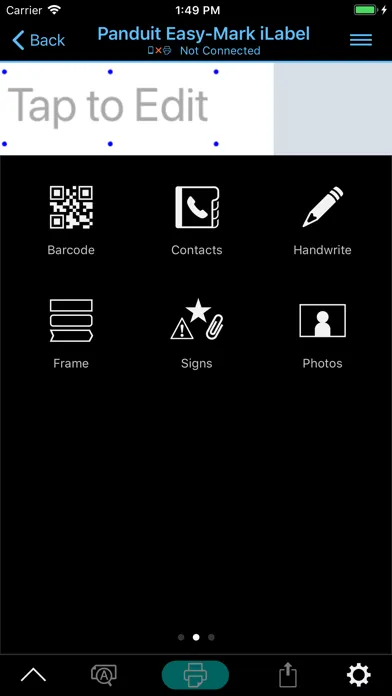 Panduit Easy-Mark iLabel Screenshots