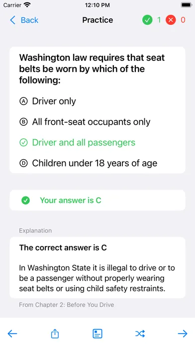 Capturas de pantalla de WA Driving Test - DMVCool