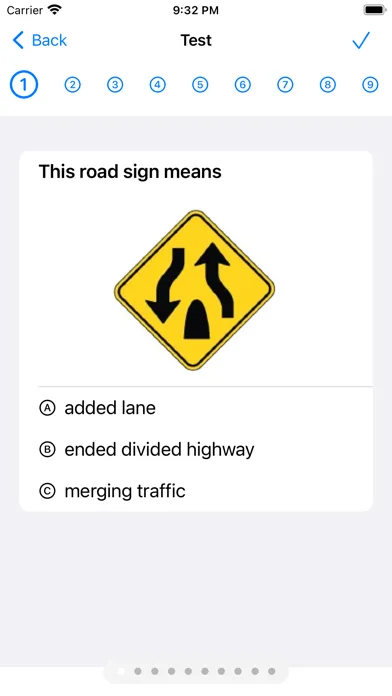 Tangkapan layar Wisconsin Driver Test -DMVCool