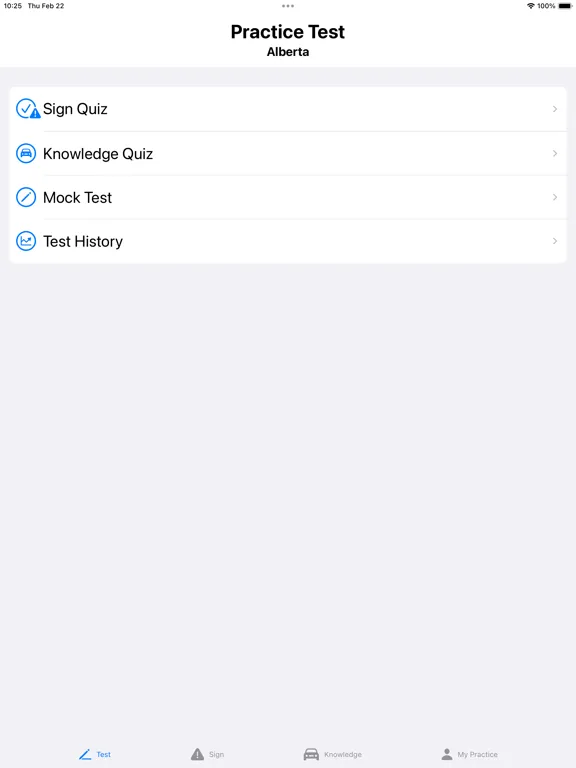 تصاویر Alberta Driver Test Pro iPad 