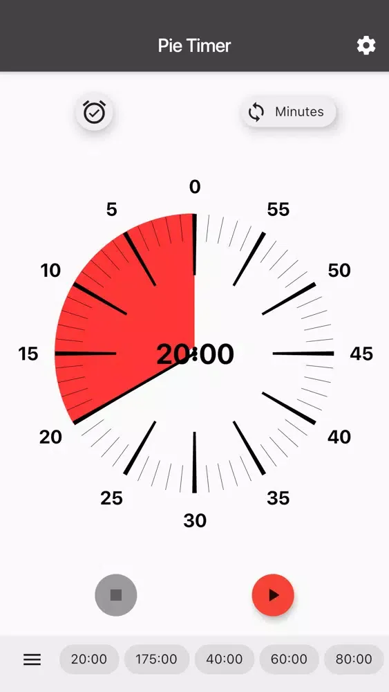 ภาพหน้าจอของ Pie Timer