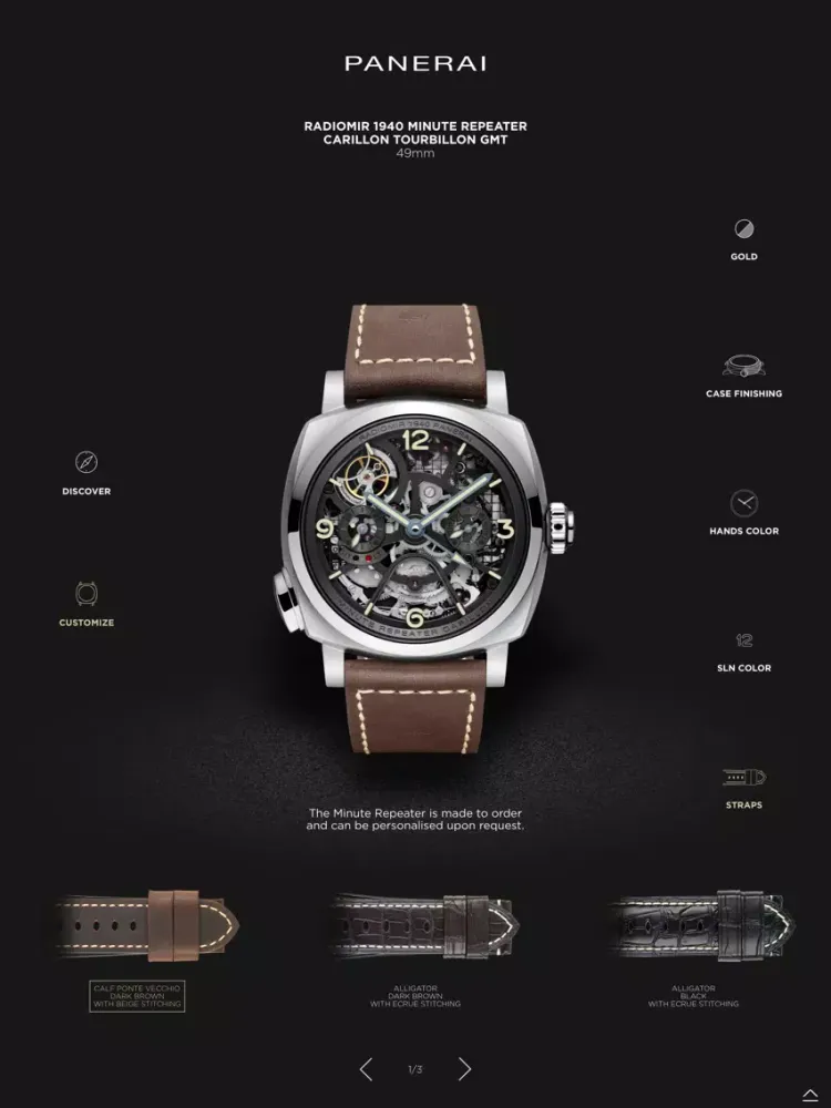 Panerai Minute Repeater iPad  Screenshots