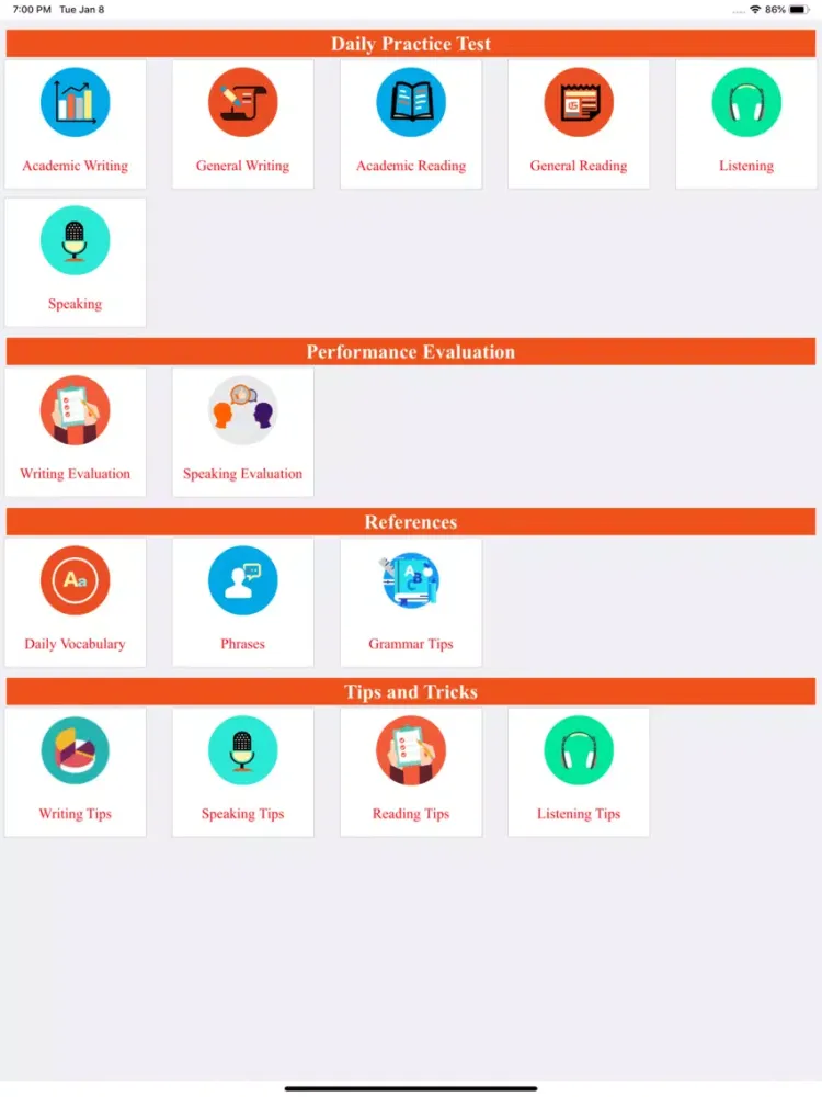 IELTS Dream 7+ Band iPad  سکرین شاٹس