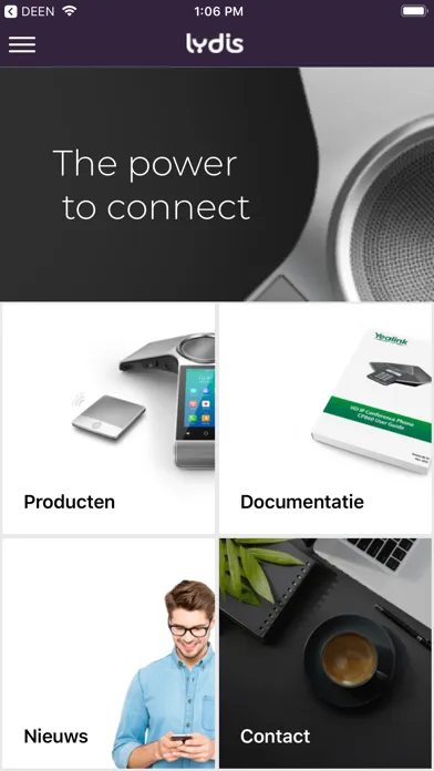 Screenshot di Lydis - IP communicatie expert