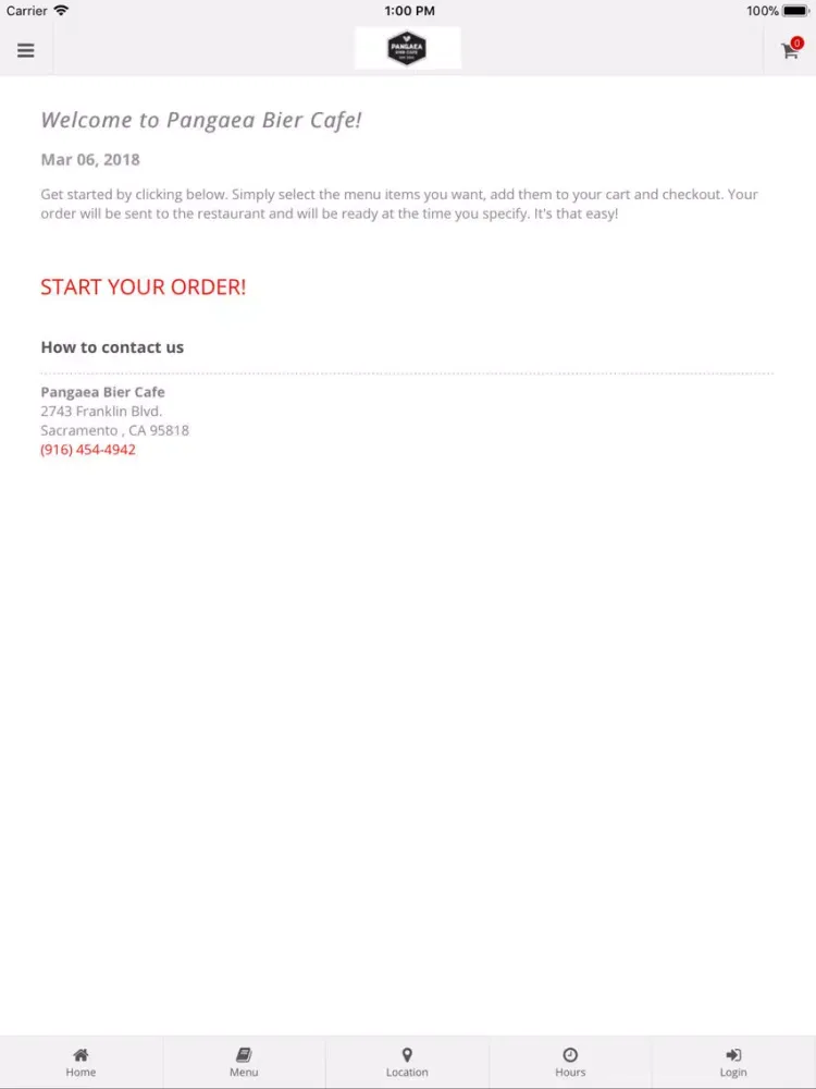 Pangaea Bier Cafe Orders iPad  স্ক্রিনশট